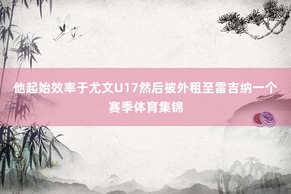 他起始效率于尤文U17然后被外租至雷吉纳一个赛季体育集锦