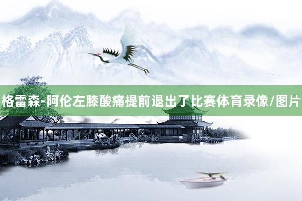 格雷森-阿伦左膝酸痛提前退出了比赛体育录像/图片