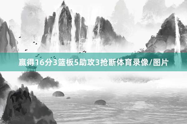 赢得16分3篮板5助攻3抢断体育录像/图片