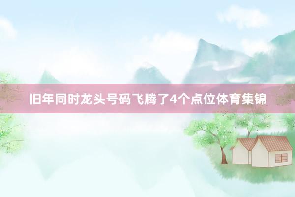 旧年同时龙头号码飞腾了4个点位体育集锦