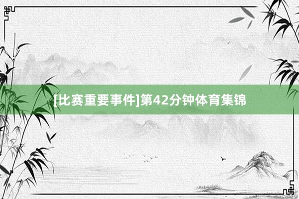 [比赛重要事件]第42分钟体育集锦
