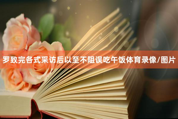 罗致完各式采访后以至不阻误吃午饭体育录像/图片