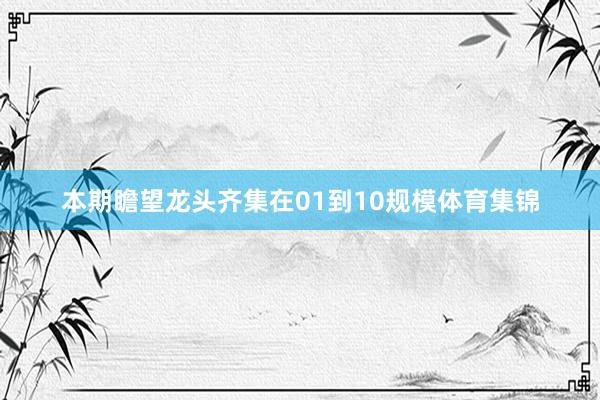 本期瞻望龙头齐集在01到10规模体育集锦