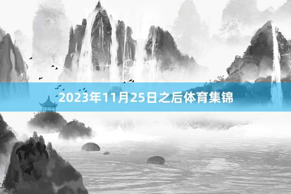 2023年11月25日之后体育集锦