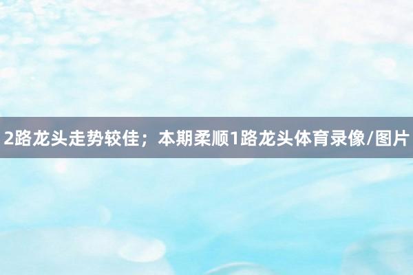 2路龙头走势较佳；本期柔顺1路龙头体育录像/图片
