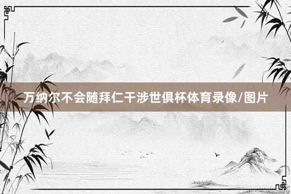 万纳尔不会随拜仁干涉世俱杯体育录像/图片