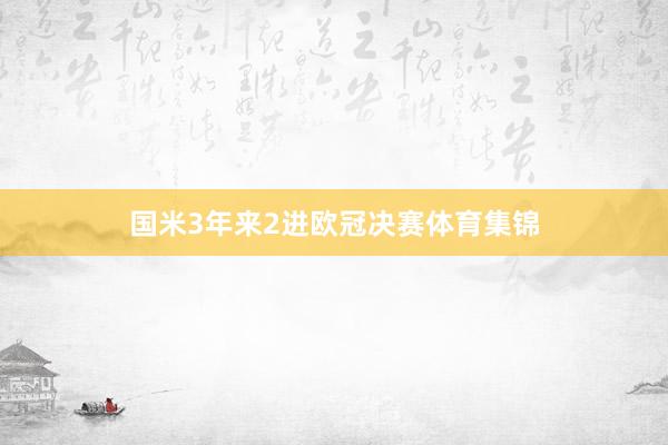国米3年来2进欧冠决赛体育集锦
