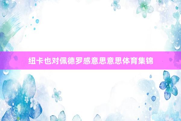 纽卡也对佩德罗感意思意思体育集锦