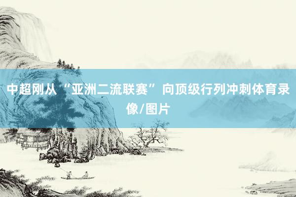 中超刚从 “亚洲二流联赛” 向顶级行列冲刺体育录像/图片