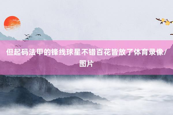 但起码法甲的锋线球星不错百花皆放了体育录像/图片