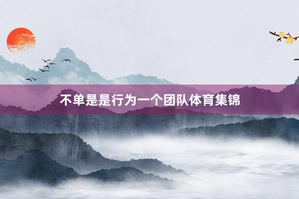 不单是是行为一个团队体育集锦