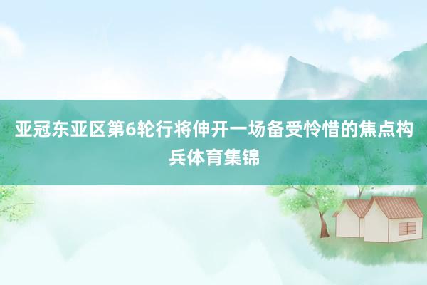 亚冠东亚区第6轮行将伸开一场备受怜惜的焦点构兵体育集锦