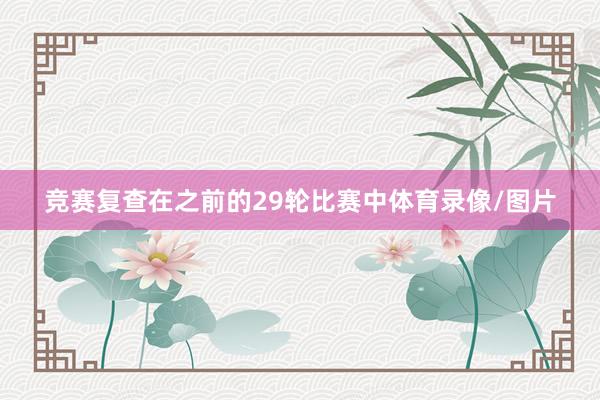 竞赛复查在之前的29轮比赛中体育录像/图片