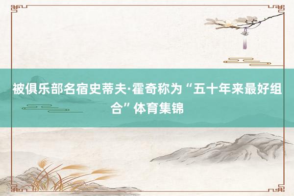 被俱乐部名宿史蒂夫·霍奇称为“五十年来最好组合”体育集锦