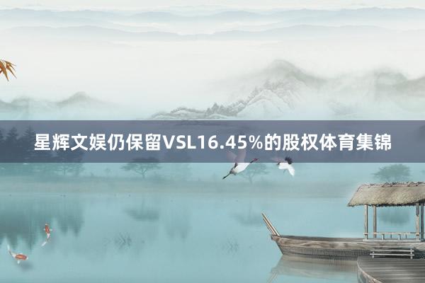星辉文娱仍保留VSL16.45%的股权体育集锦