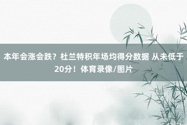 本年会涨会跌？杜兰特积年场均得分数据 从未低于20分！体育录像/图片