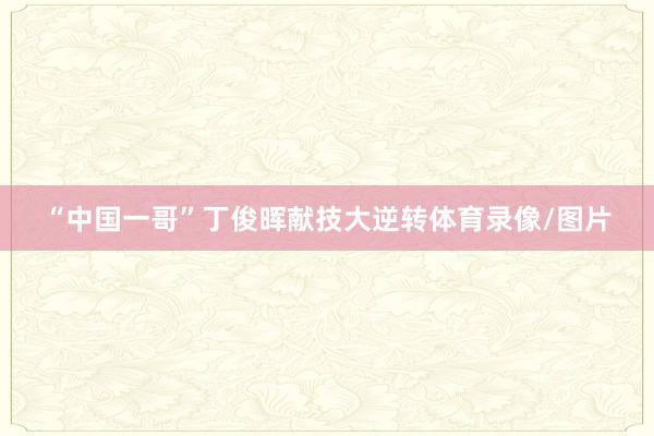 “中国一哥”丁俊晖献技大逆转体育录像/图片