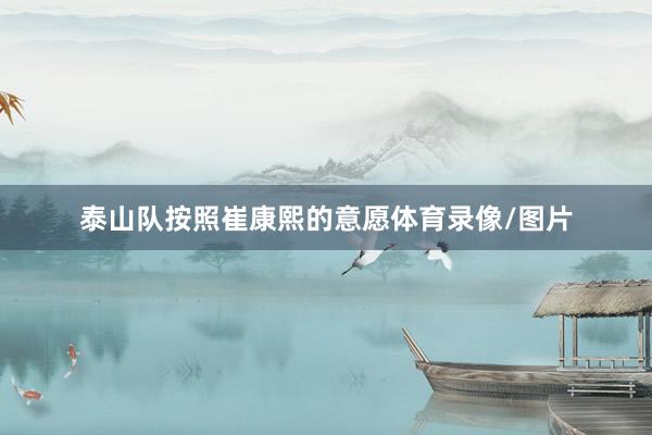 泰山队按照崔康熙的意愿体育录像/图片