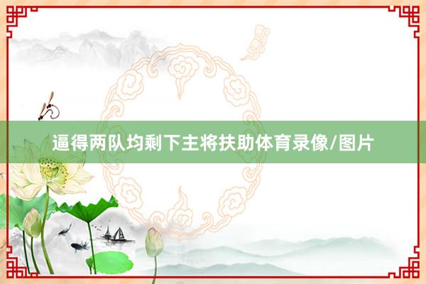 逼得两队均剩下主将扶助体育录像/图片