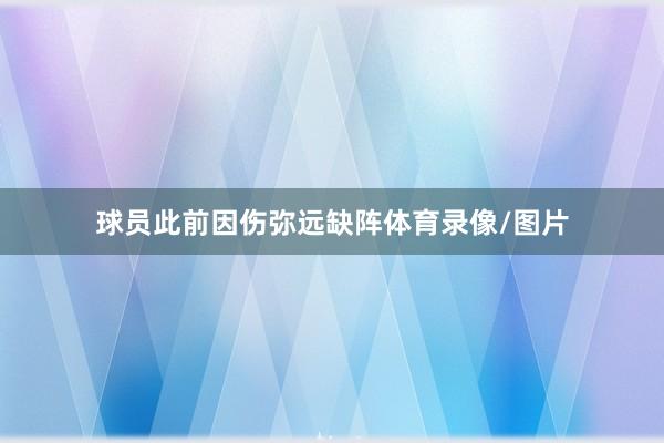 球员此前因伤弥远缺阵体育录像/图片