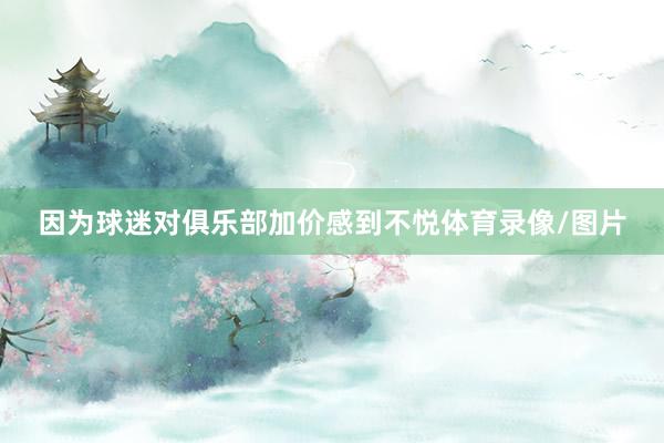 因为球迷对俱乐部加价感到不悦体育录像/图片