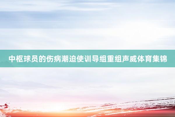 中枢球员的伤病潮迫使训导组重组声威体育集锦