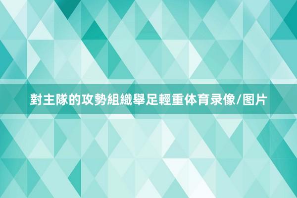 對主隊的攻勢組織舉足輕重体育录像/图片