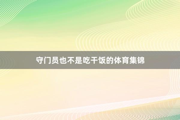守门员也不是吃干饭的体育集锦