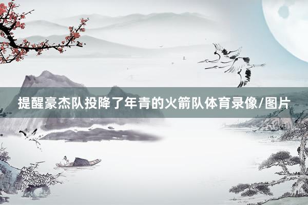 提醒豪杰队投降了年青的火箭队体育录像/图片