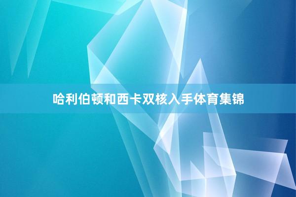 哈利伯顿和西卡双核入手体育集锦
