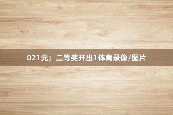 021元；二等奖开出1体育录像/图片
