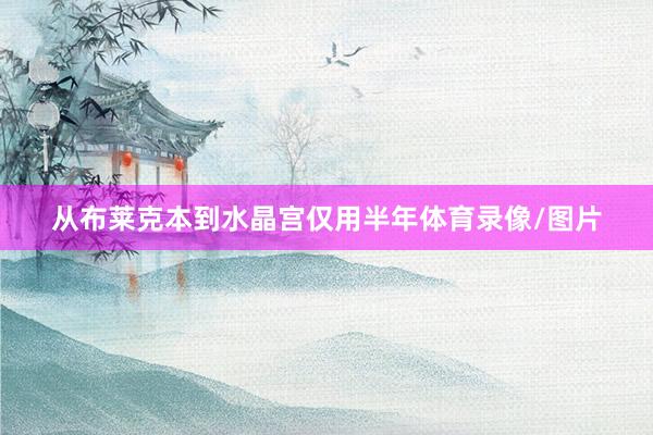 从布莱克本到水晶宫仅用半年体育录像/图片