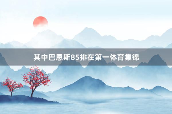 其中巴恩斯85排在第一体育集锦