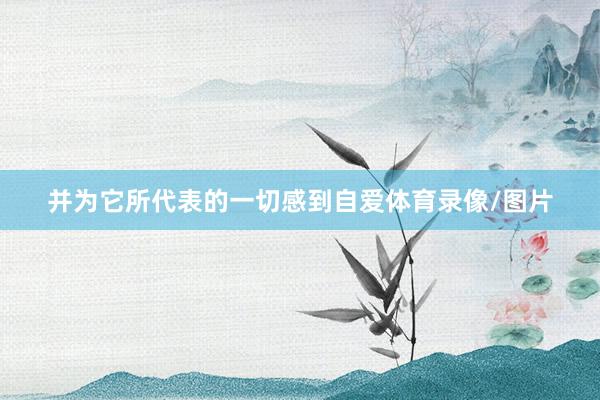 并为它所代表的一切感到自爱体育录像/图片