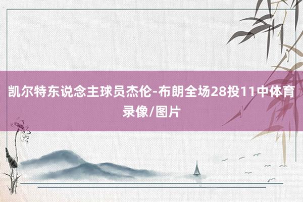 凯尔特东说念主球员杰伦-布朗全场28投11中体育录像/图片