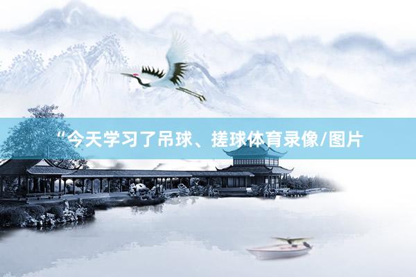 “今天学习了吊球、搓球体育录像/图片