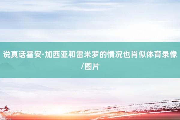 说真话霍安·加西亚和雷米罗的情况也肖似体育录像/图片