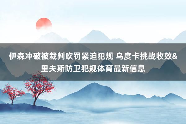 伊森冲破被裁判吹罚紧迫犯规 乌度卡挑战收效&里夫斯防卫犯规体育最新信息