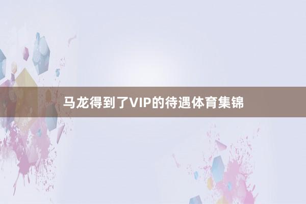 马龙得到了VIP的待遇体育集锦